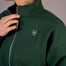 Indlæs billede til gallerivisning Dark Green Zip Sweater - BARA
