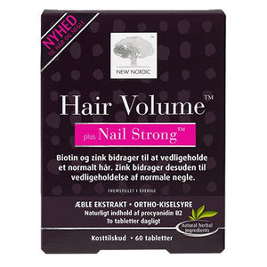 NEW NORDIC - Hair Volume + Nails strong 60 tablettir