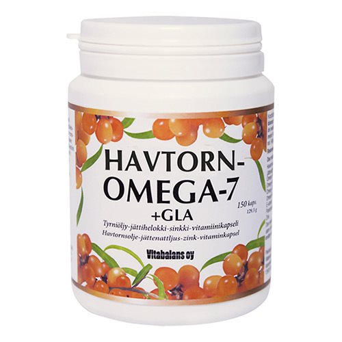 VITABALANS - Havtorn omega 7 + GLA (60 eller 150 kapsler)