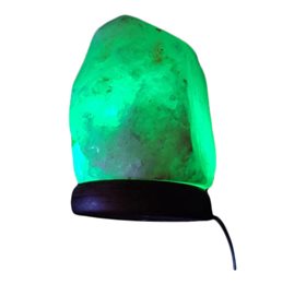 Himalaya salt lampe pink USB m. skiftende farver 500-1000g