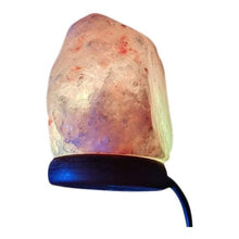 Indlæs billede til gallerivisning Himalaya salt lampe pink USB m. skiftende farver 500-1000g
