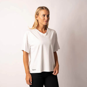 White Recycled T-shirt - BARA