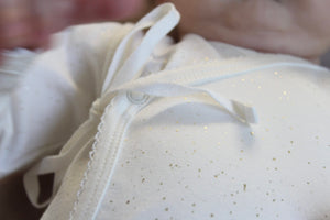 LITTLE WONDERS - Sofie Girls Cross body i off white glitter
