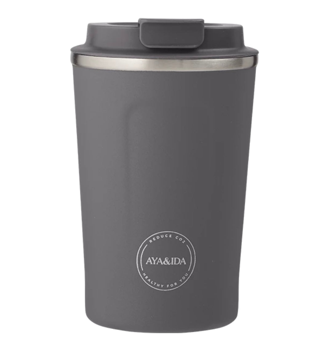 AYA&IDA - CUP2GO DARK GREY 380 ML
