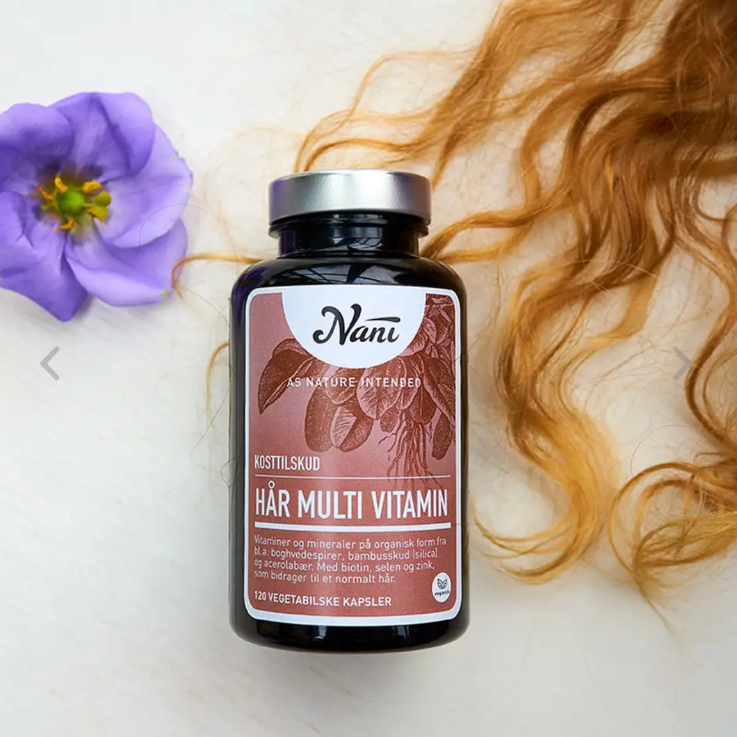 NANI - Hår Multivitamin Organisk – 120 kapsler