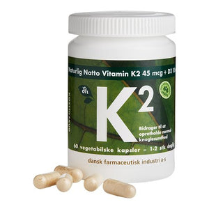 MEZINA - K2 vitamin 45 mcg + 10 mcg D3, 60 kapsl.