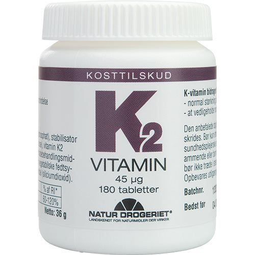 Natur Drogeriet - K2-vitamin 180 tabl.