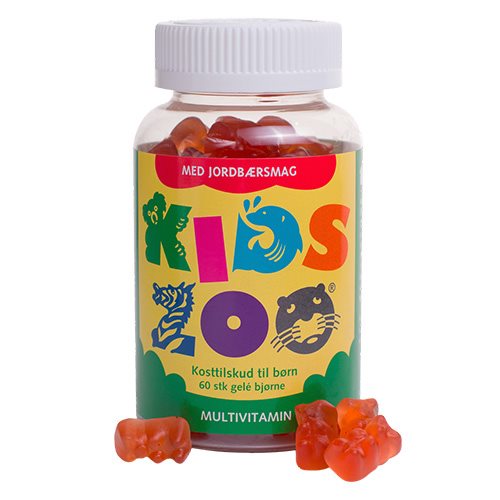 Kids Zoo - Multivitamin jordbær 60 stk.