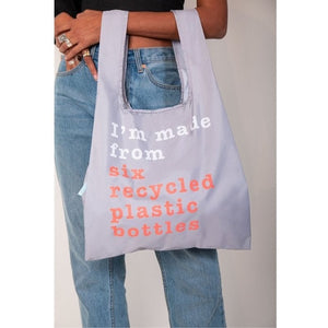 KIND BAG - RECYCLE GREY & CORAL INDKØBSPOSE I MEDIUM