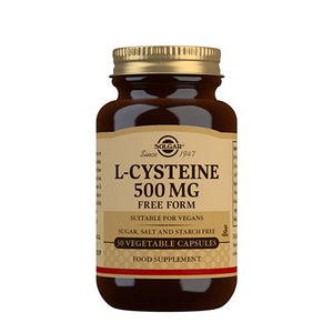 SOLGAR - L-Cystein 500 mg aminosyre (30 kapslar)