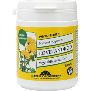 NATUR DROGERIET - Løvetandrod 180 kapslar (mælkebøtte / dandelion)