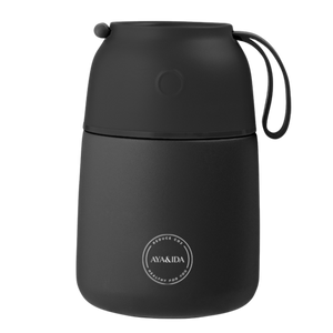 AYA&IDA - Food'ie LUNCH BOX - Matte Black - 500ML
