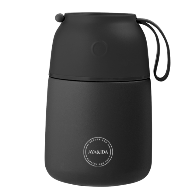 AYA&IDA - Food'ie LUNCH BOX - Matte Black - 500ML