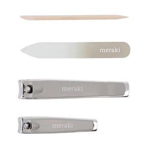 Negle kit, Grå cuticle push, nail file, small - MERAKI