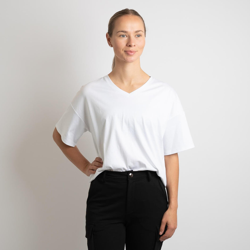White Recycled T-shirt - BARA