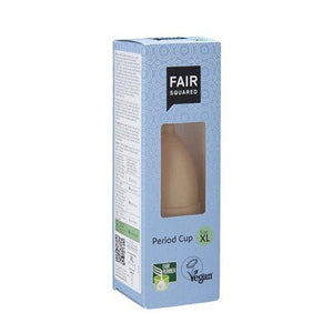 FAIR SQUARED Period Cup S-M-L-XL - menstruationskop (vel stødd), naturgummi og vegansk