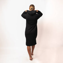 Indlæs billede til gallerivisning Black Hoodie Dress - BARA
