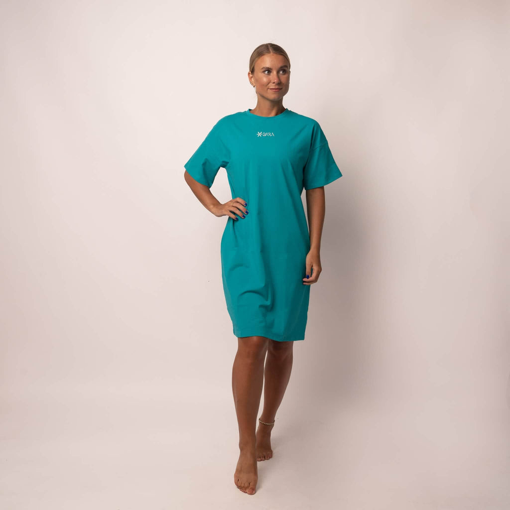 SPAR 20%: Teal T-Shirt Dress  - BARA