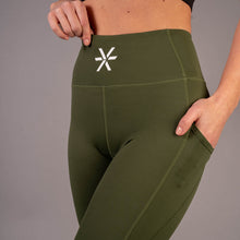 Indlæs billede til gallerivisning Khaki Pocket 7/8 Tights - BARA
