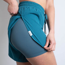 Indlæs billede til gallerivisning SPAR 20%: Teal Athletic Shorts 2.0 - BARA
